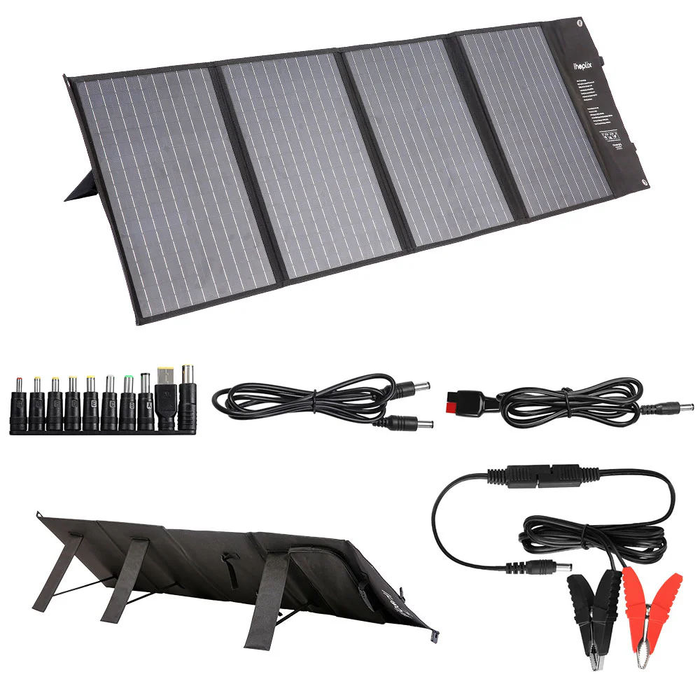 IHOPLIX 120W Foldable Solar Panel Backwoods Outdoor Gear